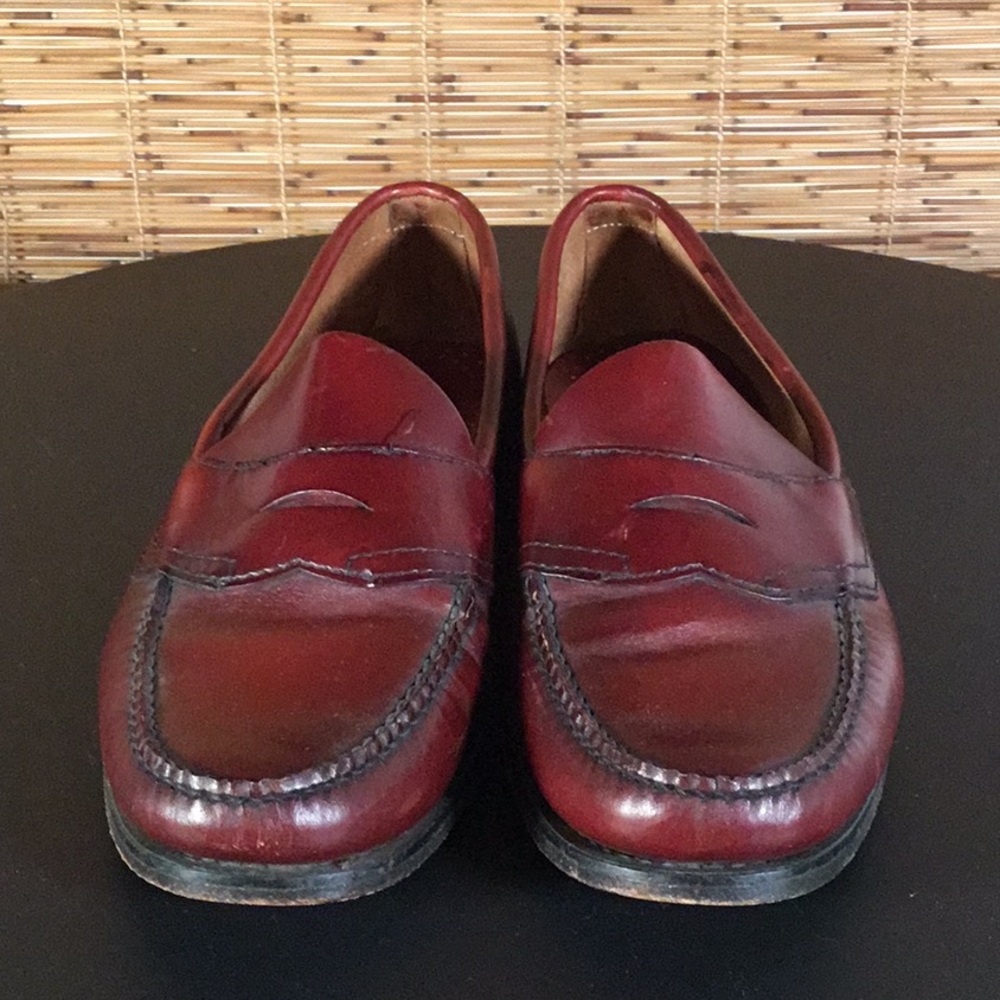 G.H Bass Shoes Leather 91/2d